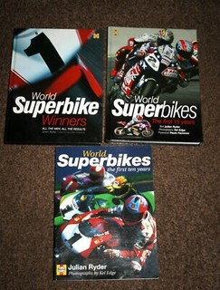 WSB SBK BOOKS X 3 CARL FOGARTY COLIN EDWARDS TROY BAYLISS