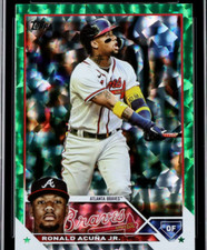 Prestigious Ronald Acuna Jr.  Green Foil /499 TAG'd #2 