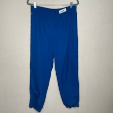 VTG Lacoste Sport Mens Blue Only Drawstring Trousers Track Jogger Pants Size 2/M
