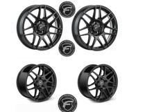 4 Forgestar F14 Satin Black Drag Wheels 18x5 Front 17x10 Rear 2005-2014 Mustang 4 Forgestar F14 Satin Black Drag Wheels 18x5 Front 17x10 Rear 2005-2014 Mustang