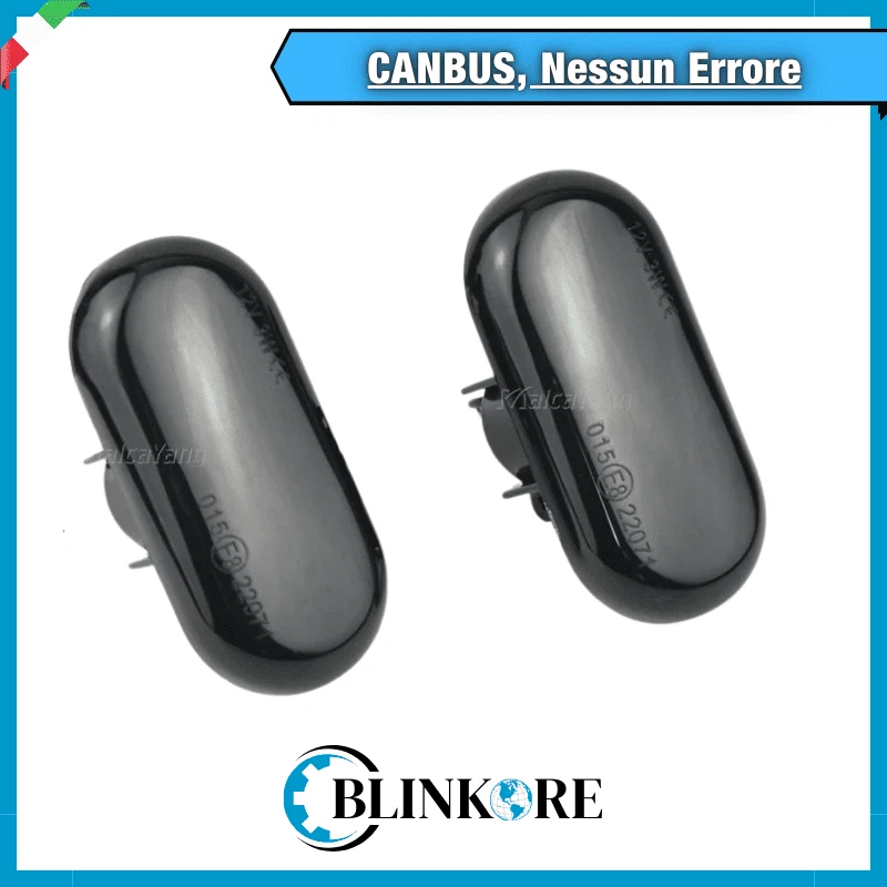 COPPIA FRECCE LATERALI OSCURATE FUME PROGRESSIVE DINAMICHE LED OPEL VIVARO A - Immagine 2 di 4