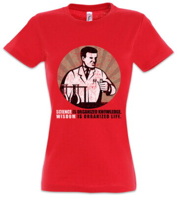 Science Is Organized Knowledge Damen T-Shirt Natural Sciences Scientist