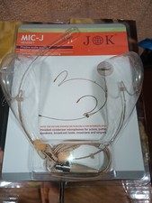 Professional Headset/Headworn Microphone JK MIC-J 071S Compatible with Sennhe...