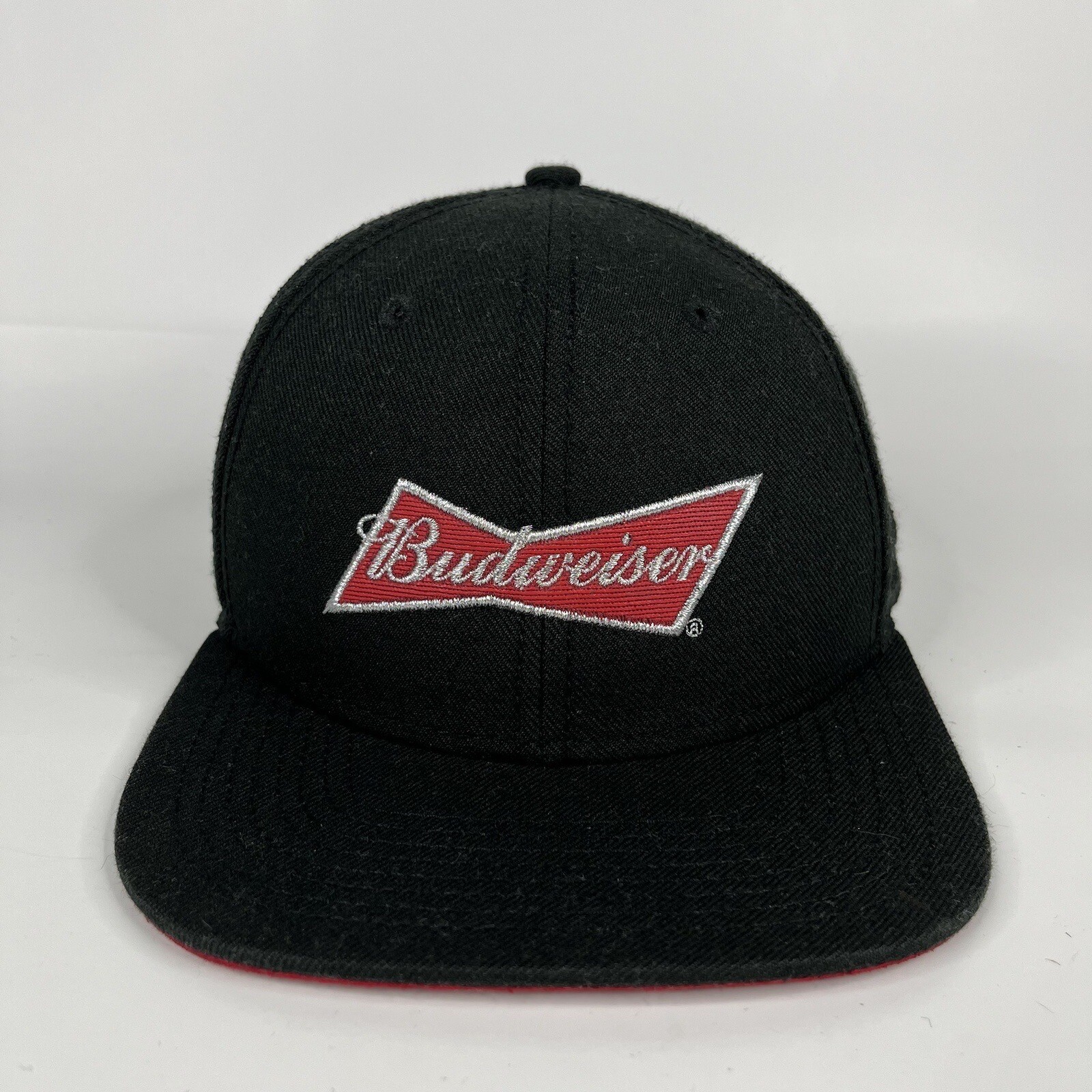 Budweiser Hat Cap Black Baseball Snapback Patch B… - image 1