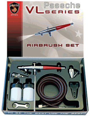 Paasche VL Airbrush Set mit 3 Köpfen P-VLS - SET AUSVERKAUF SCHNÄPPCHEN