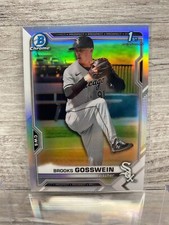 Brooks Gosswein 1st Refractor 2021 Bowman Chrome #BDC-21 Chicago White Sox 