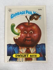 Garbage Pail Kids 1986 Series 3 DWIGHT BITE #121b Original Vintage Sticker GPK.