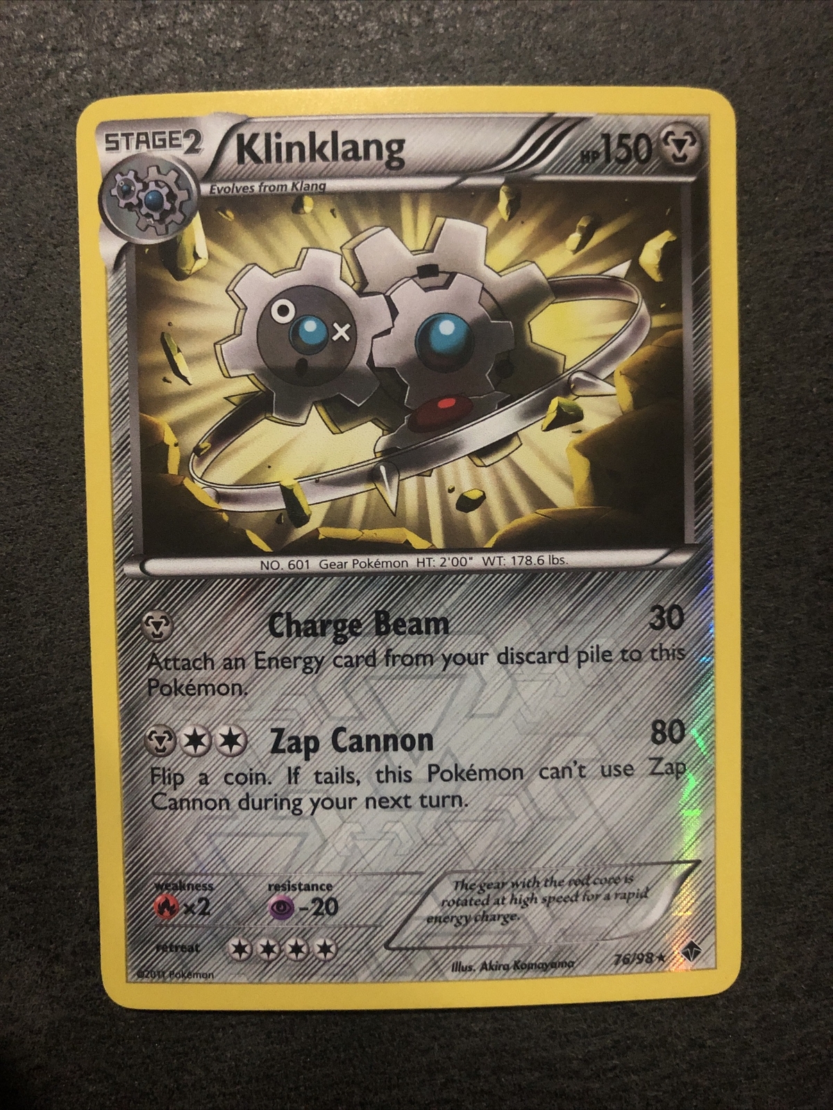 Klinklang Reverse Holo Rare 76/98 Emerging Powers LP