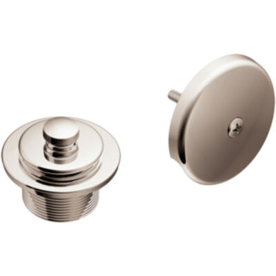 Moen Nickel Waste and Overflow Trim, Push-N-Lock - T90331NL
