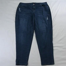 Venezia Lane Bryant 16 Skinny Dark Wash Stretch Denim Jeans