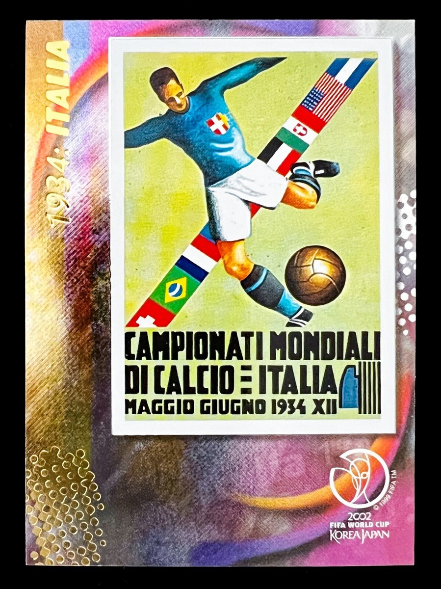 2002 Panini FIFA World Cup Korea Japan Soccer 1934 Italia Official