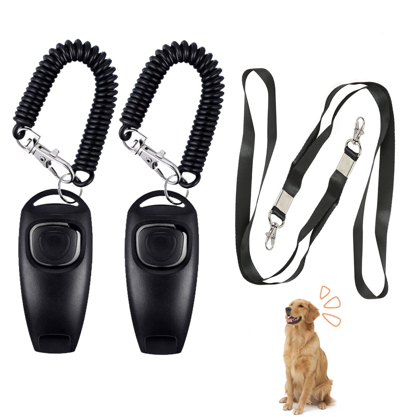 2Stck Hundepfeife - Самая высокая частота посещений в Хундепфайфе - Хундепфайфе с кликером 2590₽