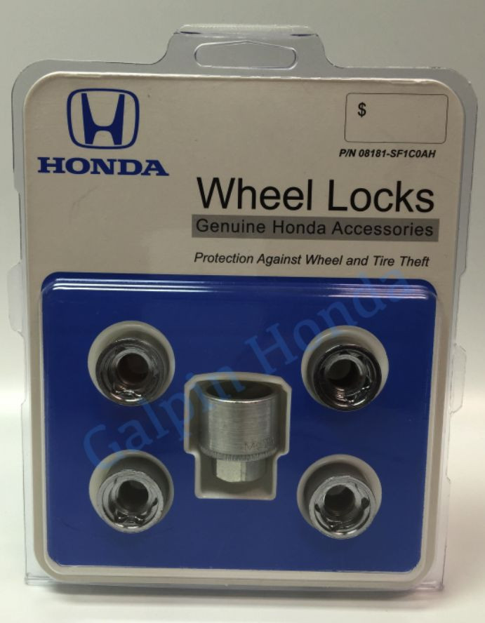 1989- 1991 Honda CIVIC SEDAN New Genuine Wheel Lock Set[08181