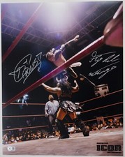 El Hijo del Vikingo & Black Taurus Signed 16x20 Photo BAS COA Lucha Libre AAA 73