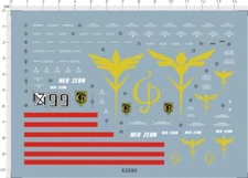 MG 1/100 Scale RE MSN-04II Nightingale GDM Model Kit Water Slide Decal A6 10*14c