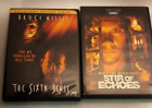 The Sixth Sense Bruce Willis & Stir of Echoes Kevin Bacon - Dvd Lot Of 2x Movies