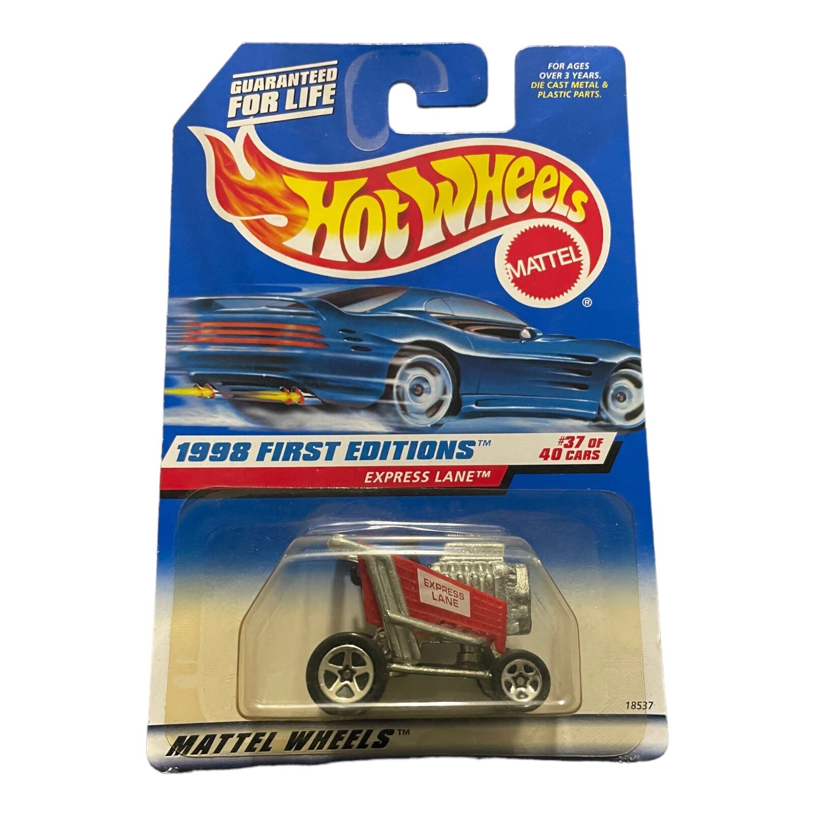 Express Lane 1998 Hot Wheels 678 First Editions 37 of 40 Red 5sp