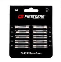FirstGear Kfz-Sicherungen Glas 32Mm Ersatzsicherungen 10St. Blister