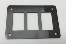 Xtreme Racing Carbon Fiber Universal Rocker Switch Panel 3 Spot Jeep Utv Atv