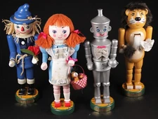 Kurt Adler Wizard of Oz Complete Set4 Nutcrackers DOROTHY Tin Man SCARECROW Lion