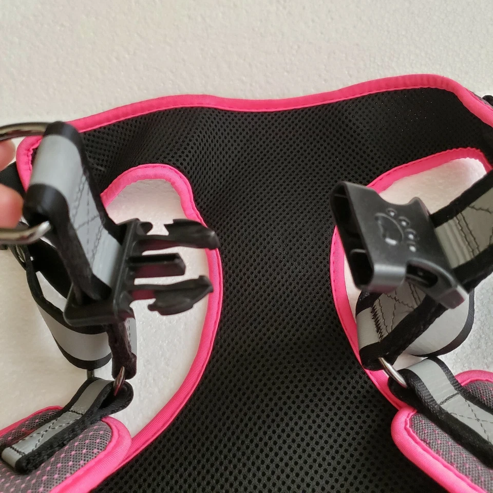TOP PAW Pink, Black & Gray Reflective Dog Harness / Size Extra Large / NWT - Image 3 of 4