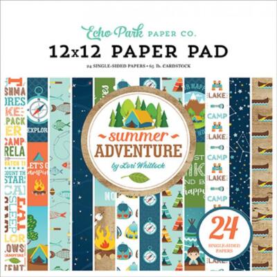 Echo Park ''Summer Adventure'' 12x12'' Paper Pack - Cardstock