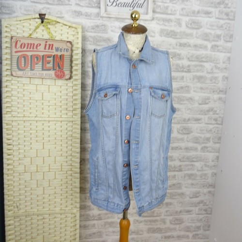 H\u0026M Denim gilet chunky heavy cotton 