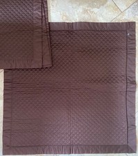New RALPH LAUREN HOME WYATT COLLECTION BROWN QUILTED EURO PILLOW Case SHAM