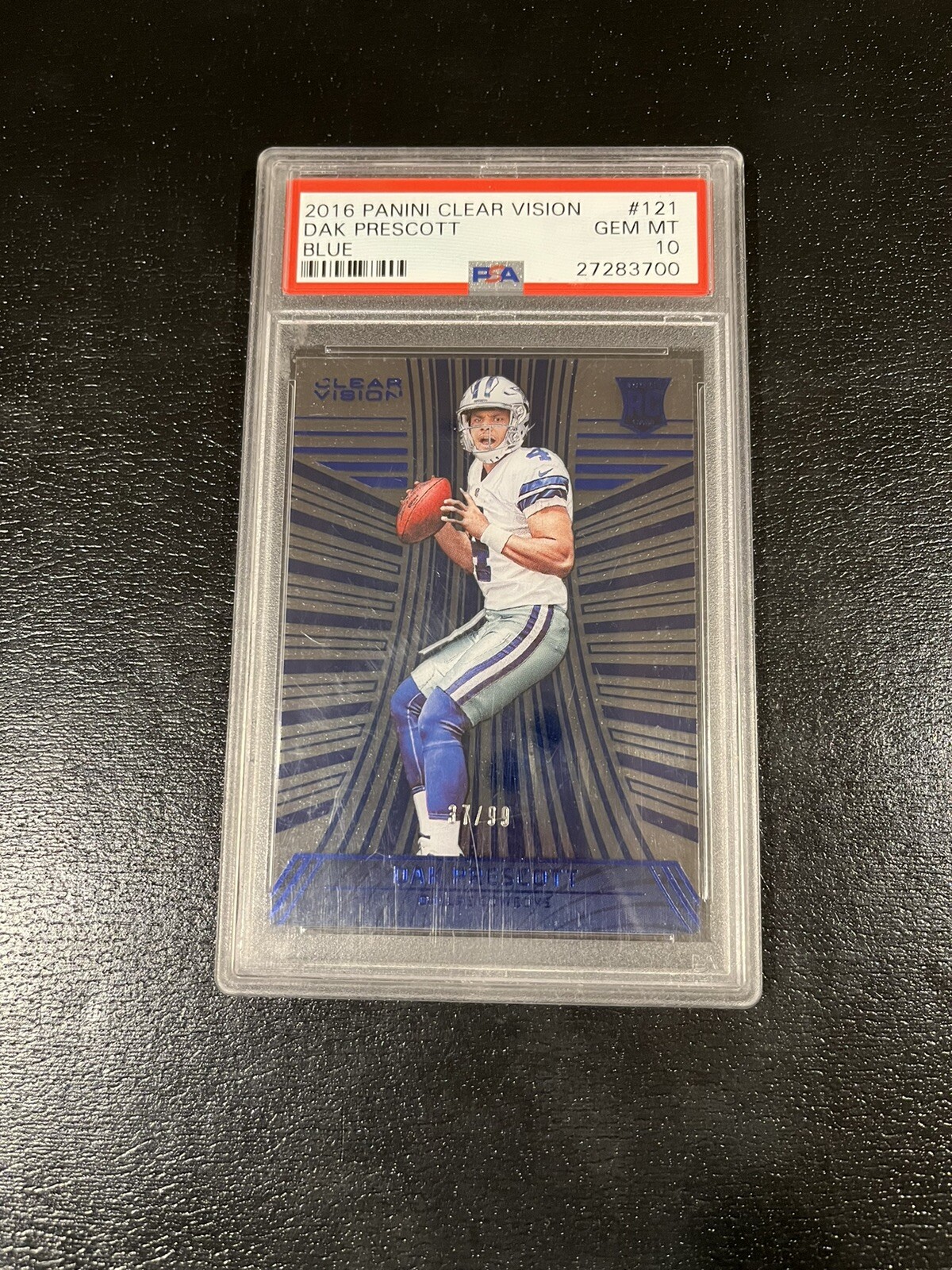 Dak Prescott Panini Clear Vision #121 Blue