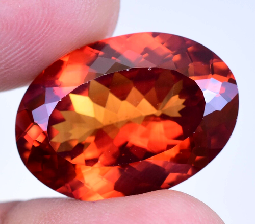 AAA FINE Saphir Padparadscha Naturel Ovale Taillé 20X15 MM AAA FINE Saphir Padparadscha Naturel Ovale Taillé 20X15 MM