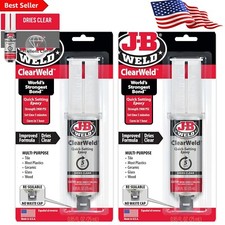ClearWeld 5-Minute Epoxy Syringe - Versatile Adhesive for Metal, Wood, Concrete