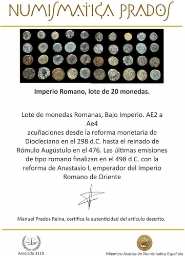 Imperio Romano, lote de 20 monedas. - Bild 3 von 3