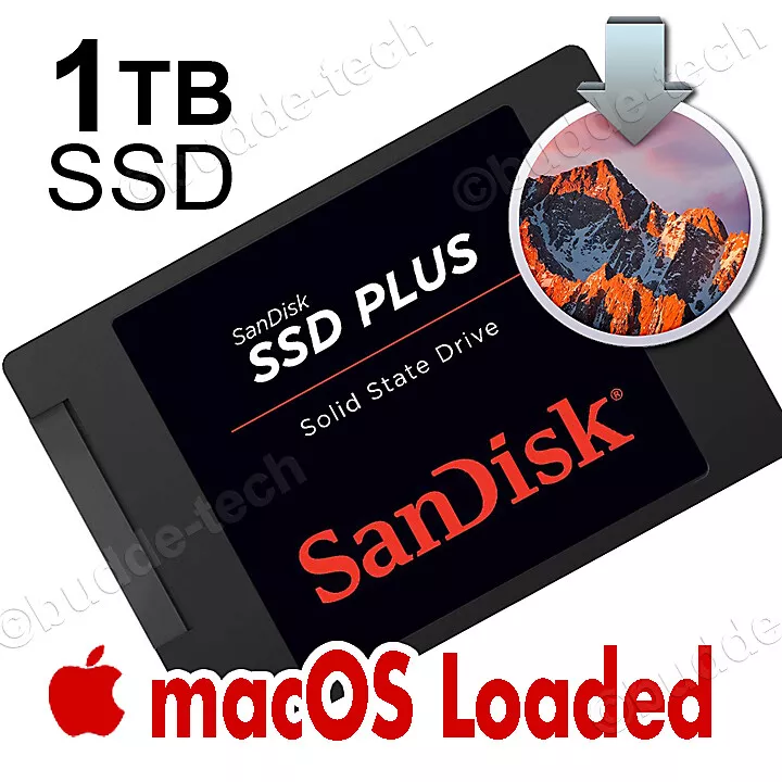 1TB SSD 2.5” for Macbook Pro 2010 2011 2012 High 10.13 solid state drive |