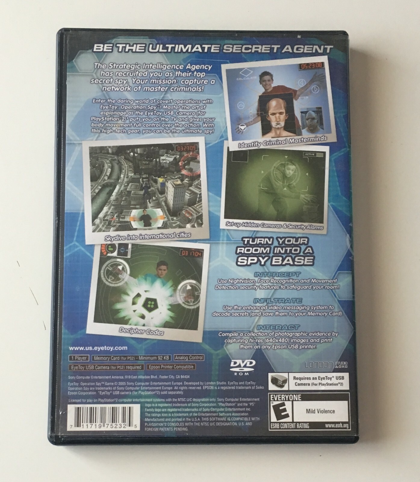 SONY PlayStation 2 PS2 EyeToy Operation Spy eBay