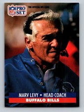 1991 Pro Set #90 Marv Levy HC  Buffalo Bills