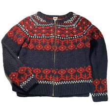 Oshkosh B gosh Child's Sweater size 6 - Zip Up, Nordic, Fair Isle