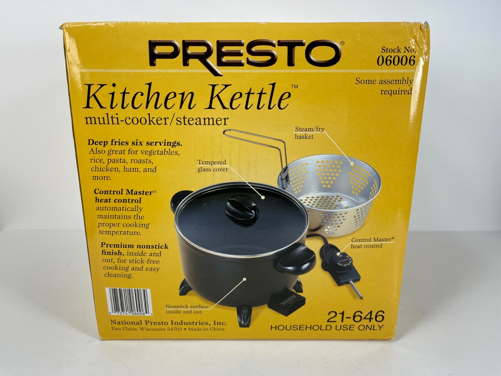 Kitchen Kettle MultiCooker/Steamer/Rice/Deep Frier Presto 120 volts 60Hz only eBay