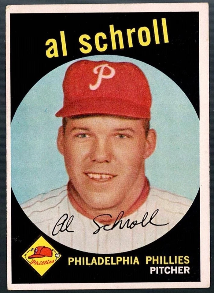 Phillies $ LOTE 18: 1959 Topps 338 Sparky ANDERSON Schroll SIMMONS Post CONLEY++ - Imagem 3 de 4