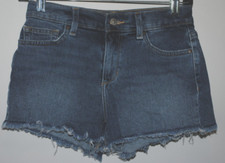 Joe's Jean Shorts Women's / Girls 24 Cut Off Raw Hem Blue Stretch Denim