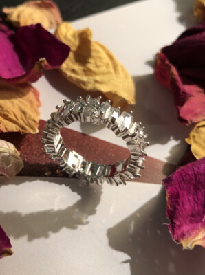Silber Zirkonia Kristall Ringe