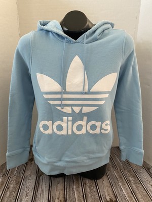 light blue adidas hoodie womens