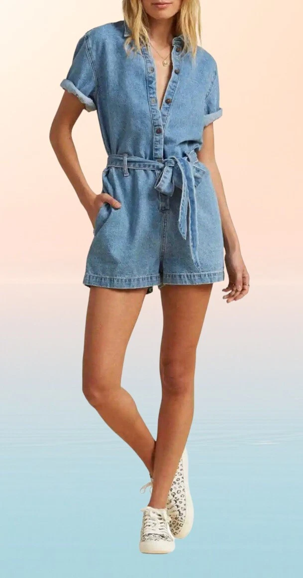 Billabong salty blonde romper deals