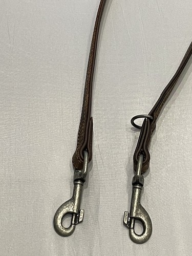 KARLIE FLAMINGO DOG LEAD TRAINING LEASH CAMEL LEATHER 22mm 200cm MADE IN GERMANY - Picture 3 of 7