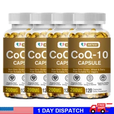 Coenzyme Q-10 200mg Antioxidant, Heart Health Support, Increase Energy & Stamina