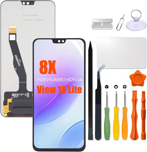 Schutzhülle Mit Glasfolie Für Huawei Honor View 10 Lite / Honor 8X - Transparente TPU-Hülle + 5D Displayschutz
