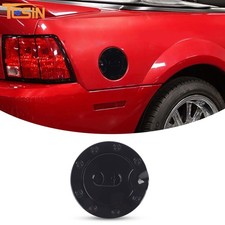 Gloss Black Fuel Gas Tank Oil Cap Door Cover Trim Overlay For Ford Mustang 98-04