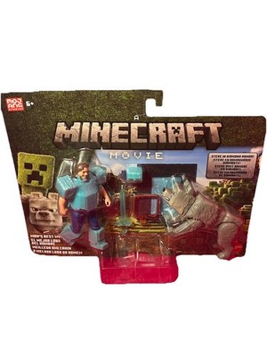 A Minecraft Movie: Man's Best Wolf 2025 STEVE & DENNIS Action Figures 2 Pack