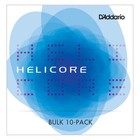 D'Addario Helicore Violin String Set, 4/4 Scale, Medium Tension, Bulk 10-Pack