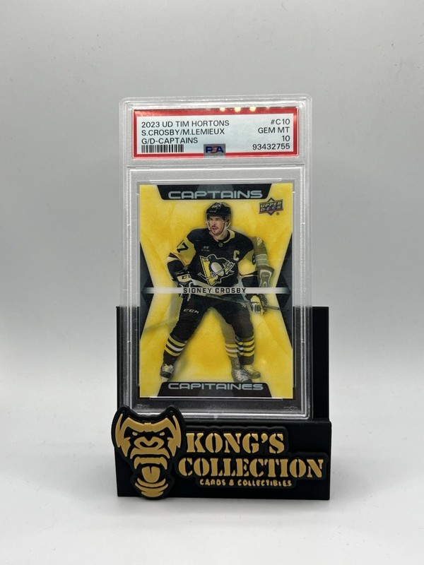 Sidney Crosby/Mario Lemieux Captains Connections Duos PSA 10