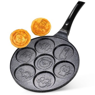Spiegeleipfanne 7 Löcher Granit 26cm BASIC LINE Pancakepfanne Antihaft